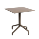 Nardi Frasca Mini Fix Table Base with Tobacco HPL Top - Complete Outdoor Table