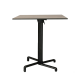 Nardi Scudo Folding Table Base with Tortora HPL Top - Complete Outdoor Table
