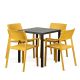 Nardi Cube Table with Trill Armchairs - 5 Piece Outdoor Dining Set