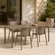 Nardi Tevere 147 Extendable Table with Bit Bistrot Chair - 5 Piece Resin Outdoor Dining Setting