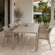 Nardi Tevere 210 Extendable Table with Net Chair - 7 Piece Resin Outdoor Dining Setting