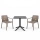 Nardi Clip X70 Table with Tiberina Arm Chair - 3 Piece Outdoor Dining Set