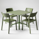 Nardi Frasca Maxi Fix Table with Trill Armchair - 5 Piece Outdoor Dining Setting