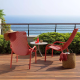Nardi Net Outdoor Lounge Chair 3 Piece Set