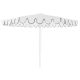 Billy Fresh Palermo - White & Black 3m Octagonal Outdoor Aluminium Umbrella with Cover 