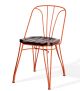 Palm Outdoor Steel Dining Chair with Ashwood Seat