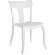 Papatya Toro S White Resin Outdoor Dining Chair