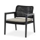Pebl Tolo Aluminium Outdoor Lounge Chair with Seat Cushion