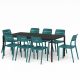 Nardi Piave Table with Cassia Bistrot Chair - 9 Piece Outdoor Dining Setting