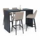 Regal 5 Piece Outdoor Bar Set - Taupe