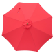 Billy Fresh Red 3m Dia Umbrella With Cover