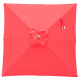 Billy Fresh Red Square Outdoor Umbrella - 2X2M