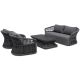 Roma 4 Piece Outdoor Rope Lounge Set
