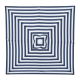 Billy Fresh Santorini 2M - Navy And White Square Outdoor Umbrella With Aluminium Frame