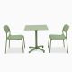 Pebl Sunset 3-piece Outdoor Bistro/Balcony Set with Side Chairs