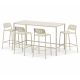 Pebl Sunset Aluminium Outdoor Bar Setting - 5 Piece