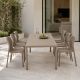 Nardi Tevere 210 Extendable Table with Bit Bistrot Chair - 7 Piece Resin Outdoor Dining Setting