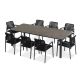 Pebl Tolo 9-Piece Ceramic Outdoor Dining Setting