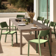 Nardi Trill Bistrot 7-11 Piece Outdoor Dining Setting With Tevere 210cm Extendable Dining Table
