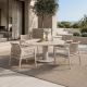 BLOO Tube Low and Tolo 5-Piece Outdoor Dining Set - Mocha