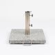 25kg Grey Granite Outdoor Square Umbrella Base