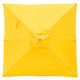 Billy Fresh Yellow Square Timber Outdoor Umbrella - 2X2M
