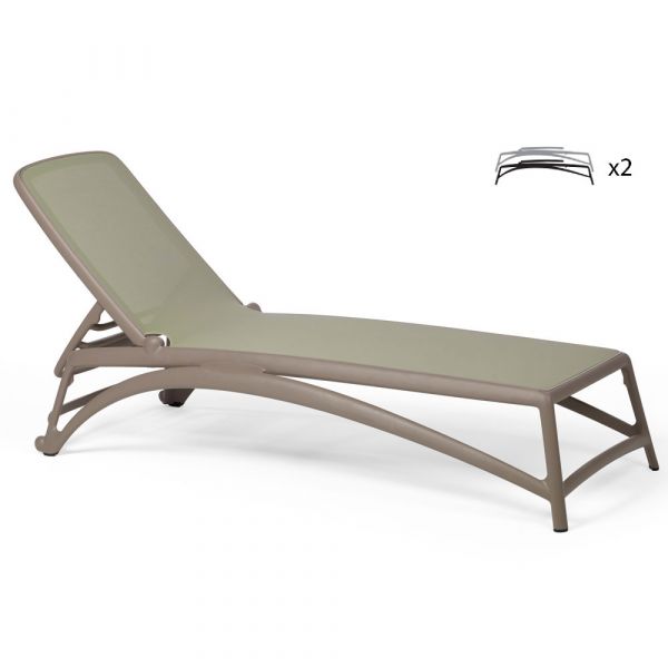 Nardi Atlantico Sun Loungers (set of 2)