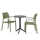 Nardi Step Table with Bora Armchairs - 3 Piece Outdoor Dining Set