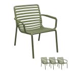 Nardi Doga Outdoor Resin Relax Chairs (SET OF 4)