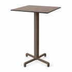 Nardi Fiore High Bar Table Base with Corten HPL Top - Complete Outdoor Bar Table