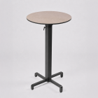 Nardi Ibisco High Bar Folding Table Base with Tortora HPL Top - Complete Outdoor Bar Table