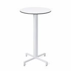 Nardi Fiore High Bar Table Base with White HPL Top - Complete Outdoor Bar Table