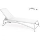 Nardi Atlantico Outdoor Resin Sun Loungers (set of 4)