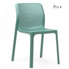 Nardi Bit Outdoor Resin Side Chairs (Set of 4)