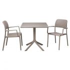 Nardi Clip Table with Bora Arm Chair - 3 Piece Set