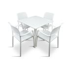 Nardi Clip Table with Bora Arm Chair - 5 Piece Set