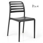 Nardi Costa Outdoor Resin Bistro Chairs (Set of 4)