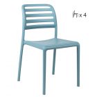 Nardi Costa Outdoor Resin Bistro Chairs (Set of 4)