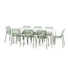 Nardi Doga Bistrot 9 Piece Outdoor Dining Setting with Rio 140cm Extendable Dining Table