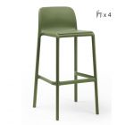 Nardi Faro Outdoor Resin Bar Stools Seat Height 76cm - Set Of 4