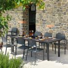 Nardi Libeccio Table with Bora Arm Chair - 7 Piece Outdoor Dining Setting
