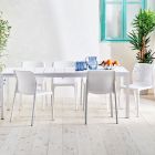 Nardi Bit 7 Piece Outdoor Dining Setting with Rio 140cm Extendable Dining Table