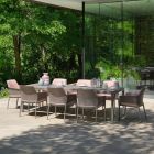 Nardi Net Relax Shell 9 Piece Outdoor Dining Setting with Rio 210cm Extendable Table