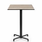 Nardi Scudo High Bar Folding Table Base with Legno HPL Top - Complete Outdoor Bar Table