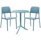 Nardi Spritz Table with Bora Armchairs - 3 Piece Outdoor Dining Set