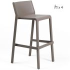 Nardi Trill Outdoor Resin Bar Stools 76cm Seat Height (Set of 4)
