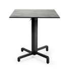 Nardi Ibisco Folding Table Base with Cement HPL Top - Complete Outdoor Table