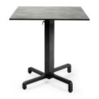 Nardi Ibisco Folding Table Base with Cement HPL Top - Complete Outdoor Table