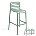 Nardi Doga Outdoor Resin Bar Stools Seat Height 76cm - Set Of 4
