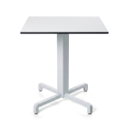 Nardi Fiore Table Base with White HPL Top - Complete Outdoor Table